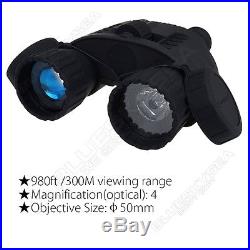 300M Range Night Vision Binoculars Surveillance Camera 5MP HD 4XZoom+Power Bank