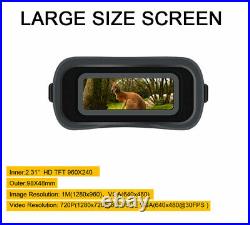 300m Long Distance Digital Night Vision Binoculars Video Recording HD Infrared