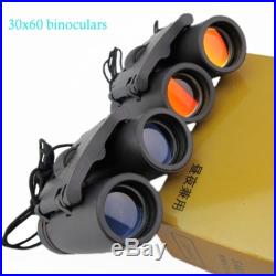 30 x 60 Zoom Outdoor Travel Foldable Day Night Vision Binoculars Telescope+Case
