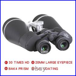 30x80 Binoculars 15x70 25x70 Hd LLL Night Vision Binocular Bak4 Glass
