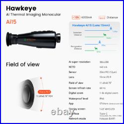 384px Thermal Imaging Monocular Digital Zoom IR Night Vision FHD Recording Scope