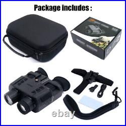 3D 1080P 4K Night Vision Binoculars Goggles Head Mount Infrared Night Vision UHD