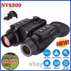 3D 1080P 4K Night Vision Binoculars Infrared Head Mounted Goggles Telescope 8300 3D 1080P 4K Night Vision Binoculars Infrared Head Mounted Goggles Telescope 8300