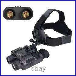 3D 1080P Night Vision Binoculars Goggles Head Mount Infrared Night Vision NV8000