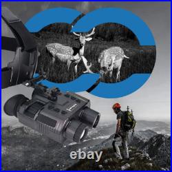 3D 1080P Night Vision Binoculars Goggles Head Mount Infrared Night Vision NV8000