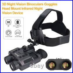 3D 1080P Night Vision Binoculars Goggles Head Mount Infrared Night Vision NV8000