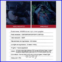 3D 1080P Night Vision Binoculars Infrared Head Mounted Goggles NV8160/NV8000 3D 1080P Night Vision Binoculars Infrared Head Mounted Goggles NV8160/NV8000