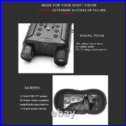 3D/8X 850nm Night Vision Goggles IR Infrared Technology Hunting Binocular 1080P