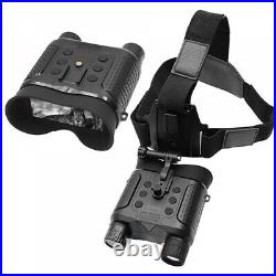 3D 8X Night Vision Binoculars Infrared Digital Head Mount Goggles for Hunting #