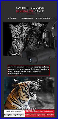 3D Digital Night Vision Binoculars Goggles Head Mount Infrared Hunting Telescope