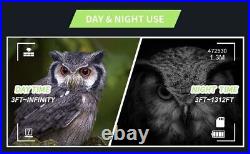3D Digital Night Vision Binoculars Goggles Head Mount Infrared Hunting Telescope