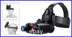 3D Digital Night Vision Binoculars Goggles Head Mount Infrared Hunting Telescope