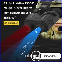 3D Head Mount IR Night Vision Binoculars 850nm Hunting Goggles HD Digital Video