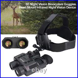 3D Night Vision Binoculars Goggles 1080P HD Head Mount 4XZOOM Infrared Device