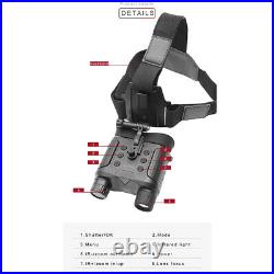 3D Night Vision Goggles IR 1080p HD infrared NV Binocular Naked Eye Head Helmet 3D Night Vision Goggles IR 1080p HD infrared NV Binocular Naked Eye Head Helmet
