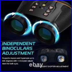 3D VR Night Vision Goggles 4K Night Vision Binoculars, Wide FOV 58° 3600mAh
