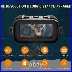 3 LCD Screen 1080P IR Night Vision Binoculars Goggle with32GB for Bird Watch 400m
