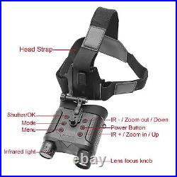 4K 1.3MP Night Vision Goggles 8X Digital Zoom Outdoor Binoculars 6.5X Eyepiece
