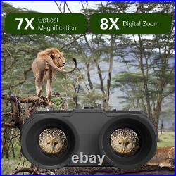 4K 36MP Night Vision Goggles 8X Digital Zoom Binoculars For Cave Searching T2L0