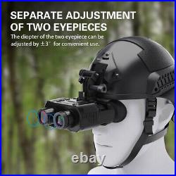 4K 36MP Night Vision Goggles 8X Digital Zoom Binoculars For Cave Searching T2L0