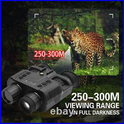 4K 36MP Night Vision Goggles 8X Digital Zoom Binoculars For Cave Searching T2L0