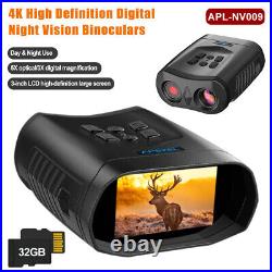 4K Digital Zoom Video Night Vision Infrared Hunting Binoculars 850nm IR Camera