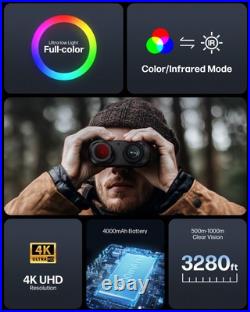 4K Full-Color Night Vision Binoculars, Infrared Night Vision Goggles for Adul 4K Full-Color Night Vision Binoculars, Infrared Night Vision Goggles for Adul