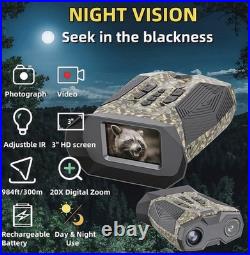 4K Full Color Night Vision Goggles 112MP Infrared Digital Binoculars