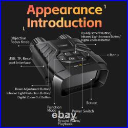 4K HD Binoculars Night Vision Telescope Digital 6X Zoom 300m Camping Scope 4K HD Binoculars Night Vision Telescope Digital 6X Zoom 300m Camping Scope
