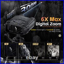 4K HD Binoculars Night Vision Telescope Digital 6X Zoom 300m Camping Scope 4K HD Binoculars Night Vision Telescope Digital 6X Zoom 300m Camping Scope