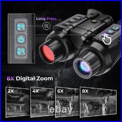 4K Head-Mounted Night Vision Goggles & Binoculars for Adults Infrared NVG w