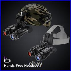 4K Head-Mounted Night Vision Goggles & Binoculars for Adults NVG with Manua