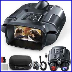 4K Night Vision Binoculars 32GB Night 3 Large Screen 8X Digital Camping Hunting