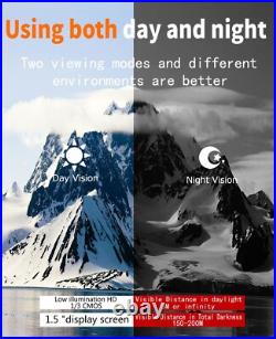 4K Night Vision Binoculars, 3-inch large screen, give as a 32GB memory card