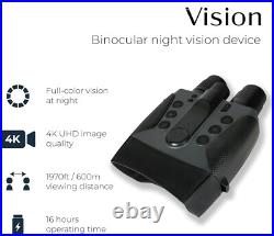 4K Night Vision Binoculars 58MP Camera 600M IR Zoom Waterproof HD Goggles 4K Night Vision Binoculars 58MP Camera 600M IR Zoom Waterproof HD Goggles