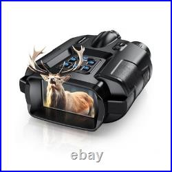 4K Night Vision Binoculars-8X Zoom/2000FT IR/5000mAh, 3'' HD Screen Night