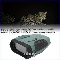 4K Night Vision Binoculars With 3in Color Screen 3 Gears 8x Digital Zoom 600m 4K Night Vision Binoculars With 3in Color Screen 3 Gears 8x Digital Zoom 600m
