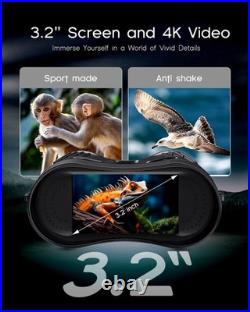 4K Night Vision Binoculars with Video Recording for Men, Gifts for Dad & Husb