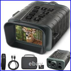 4K Night Vision Goggles 1200Yd Rangefinder Digital Infrared Binoculars 18XZoom