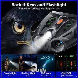 4K Night Vision Goggles, 4.0 HD Screen Night Vision Binoculars with 5000mAh