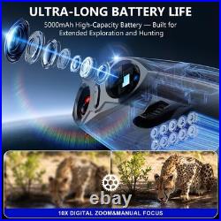 4K Night Vision Goggles, 4.0 HD Screen Night Vision Binoculars with 5000mAh