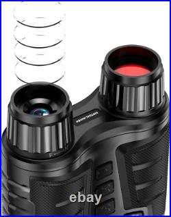 4K Night Vision Goggles 8X Zoom Binoculars with 3.2'' Screen & 32GB SD Card