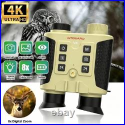 4K Night Vision Goggles Head Mounted Hands Free Infrared Digital Binoculars New