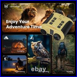 4K Night Vision Goggles Head Mounted Hands Free Infrared Digital Binoculars New
