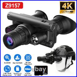 4K Night Vision Goggles Helmet Mounted 4 Modes 8X Zoom 128G HD for Hunting 4K Night Vision Goggles Helmet Mounted 4 Modes 8X Zoom 128G HD for Hunting