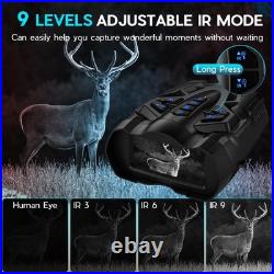 4K Night Vision Goggles for Adults, 10X Zoom Night Vision Binoculars with 1000