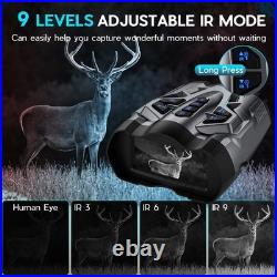 4K Night Vision Goggles for Adults, 10X Zoom Night Vision Binoculars with 1000