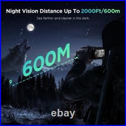 4K Night Vision Goggles for Adults, 2000FT Night Vision Binoculars with 64GB