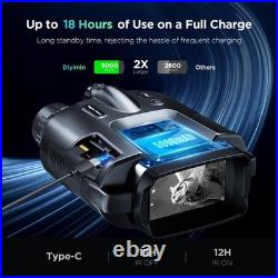 4K Night Vision Goggles for Adults, 2000FT Night Vision Binoculars with 64GB