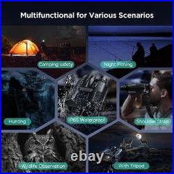 4K Night Vision Goggles for Adults, 2000FT Night Vision Binoculars with 64GB